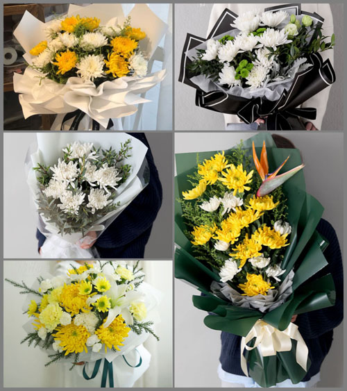 山西朔州朔城区滋润乡白事花束代送
